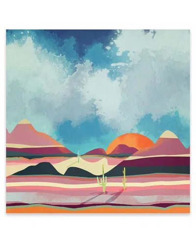 Icanvas Pink Desert Glow Print On Acrylic Glass By Spacefrog Designs In Multi