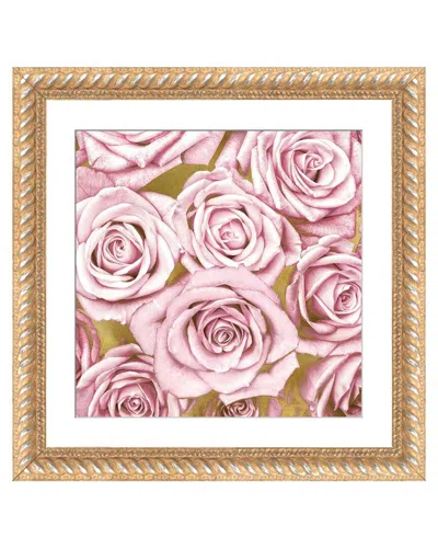 Icanvas Pink Roses On Gold By Kate Bennett Wall Art
