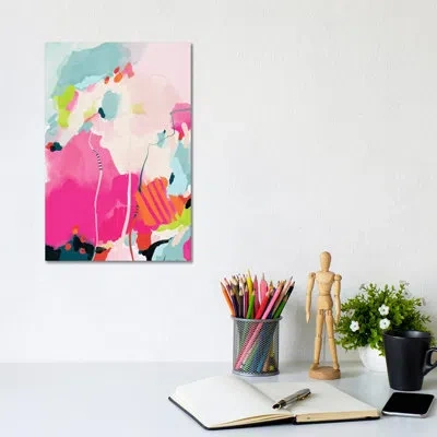 Icanvas Pink Sky Ii By Ana Rut Bré - Graphic Art Print In No Matte,wrapped Canvas
