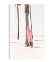 ICANVAS PINK SURF BOARD BY SISI & SEB WALL ART
