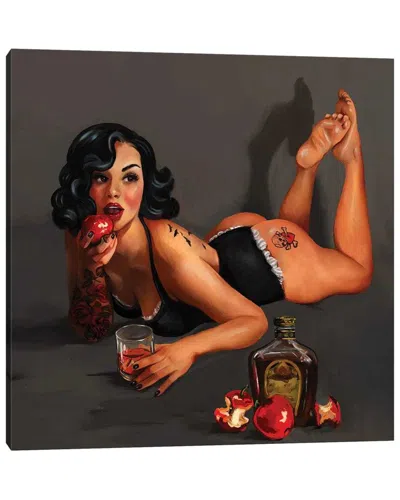 Icanvas Poison Apple Pin Up By The Whiskey Ginger Wall Art In Multi