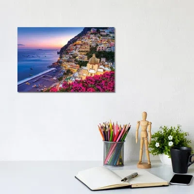 Icanvas Positano, Church Santa Maria Assunta Iii By Susanne Kremer - Photograph Print In Wrapped Canvas,no Matte
