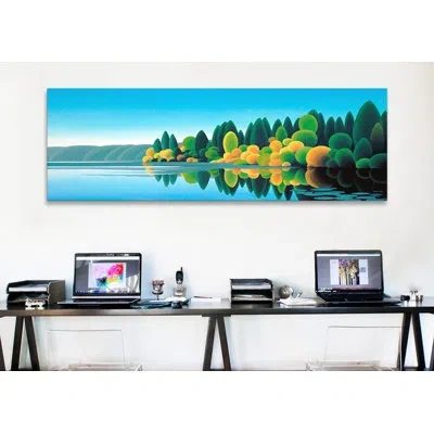 Icanvas 'prospect Lake' By Ron Parker Painting Print On Canvas In Wrapped Canvas