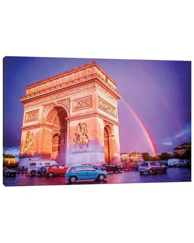 Icanvas Rainbow Over The Arc Canvas Artwork By Rose Palmisano Wall Art