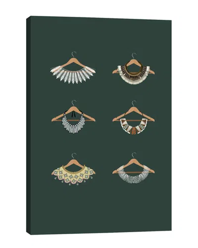 Icanvas Rbg Collars Illustration Wall Art By Holly Van Wyck