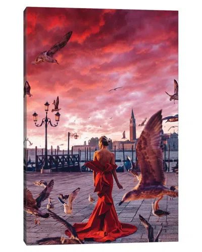 Icanvas Red Morning In Venice By Hobopeeba Wall Art In Multi