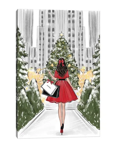 Icanvas Rockefeller Center Brunette Girl Wall Art