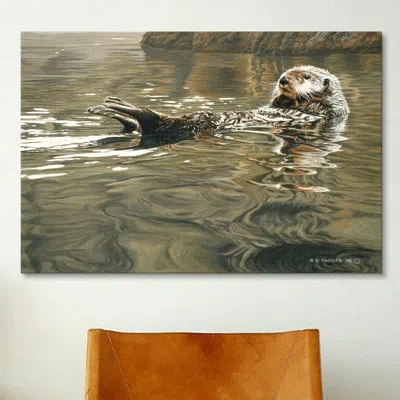 Icanvas 'rocky Shore' By Ron Parker Photographic Print On Canvas In Gray