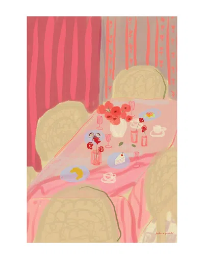 Icanvas Roseia Table By Katharina Puritscher Wall Art In Pink