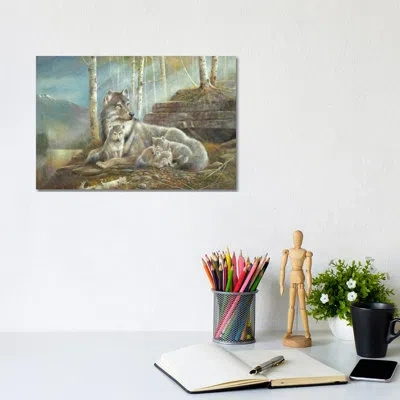 Icanvas Safe And Sound By Ruane Manning - Painting Print In No Matte,wrapped Canvas