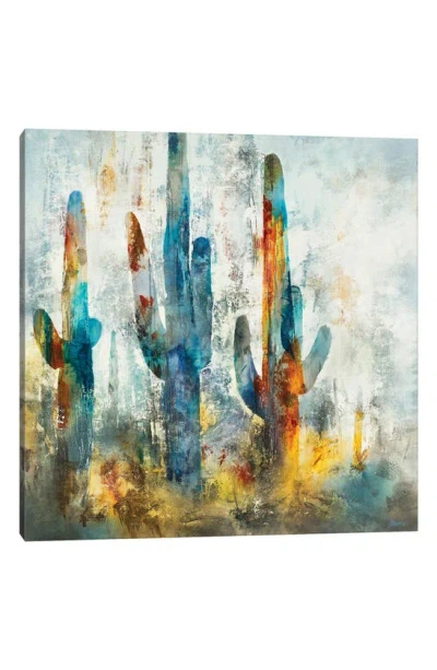 Icanvas Saguaro Forest Canvas Artwork In Blue Desert