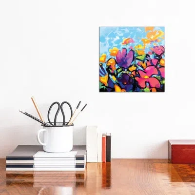 Icanvas Scattered Colour I By Scott Naismith - Painting Print In No Mat,wrapped Canvas