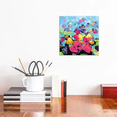 Icanvas Scattered Colour Ii By Scott Naismith - Painting Print In No Mat,wrapped Canvas
