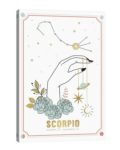 Icanvas Scorpio Zodiac Sign By Emanuela Carratoni Wall Art