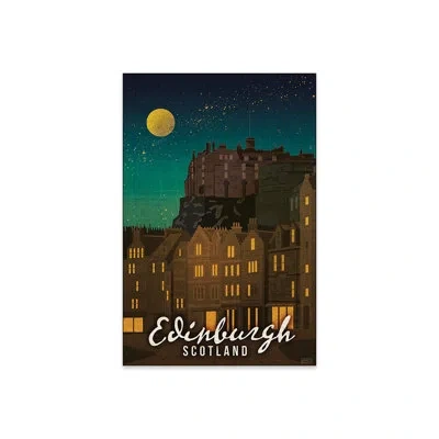 Icanvas Scotland-edinburgh Print On Acrylic Glass In Brown;green;santa Fe;dingley Green;sprin