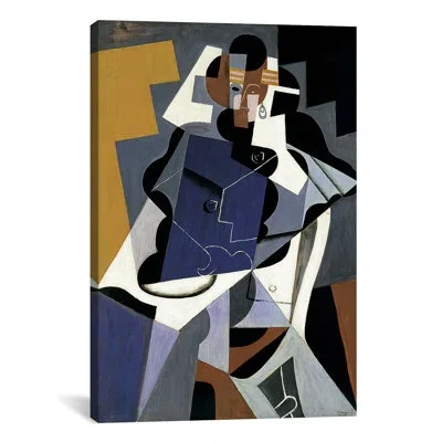 Icanvas 'seated Woman' By Juan Gris Graphic Art On Canvas In Blue;gray