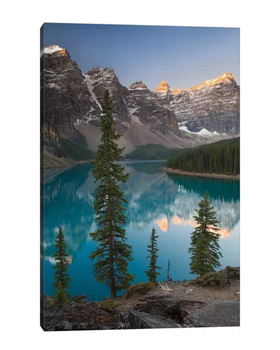 Icanvas Sentries Of Moraine Lake By Adam Burton Wall Art In Blue