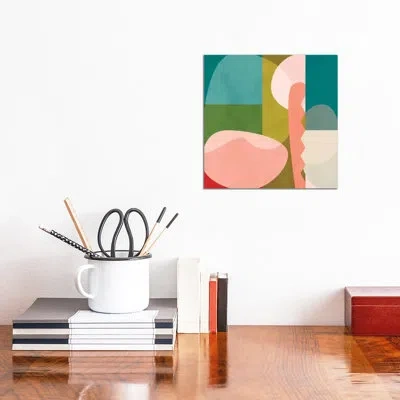 Icanvas Shapes Geometric Art Mid Century I By Ana Rut Bré - Graphic Art Print In No Matte,wrapped Canvas