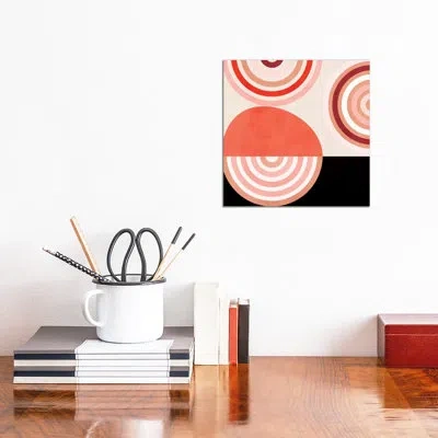 Icanvas Shapes Modern Mid Century Abstract By Ana Rut Bré - Graphic Art Print In No Matte,wrapped Canvas