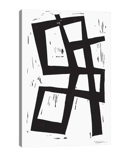 ICANVAS ICANVAS SIMPLE INTERSECTING LINES BY STATEMENT GOODS WALL ART