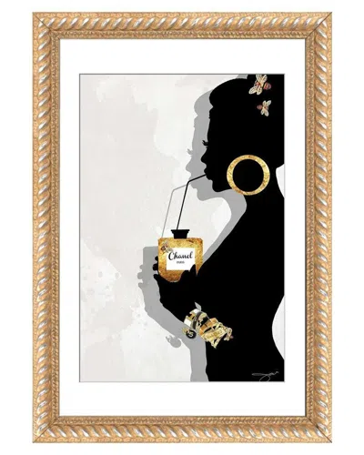 Icanvas Sipping Couture By Studio One Wall Art In Black