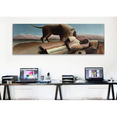Icanvas 'sleeping Gypsy' By Henri Rousseau Graphic Art On Canvas In Blue;brown