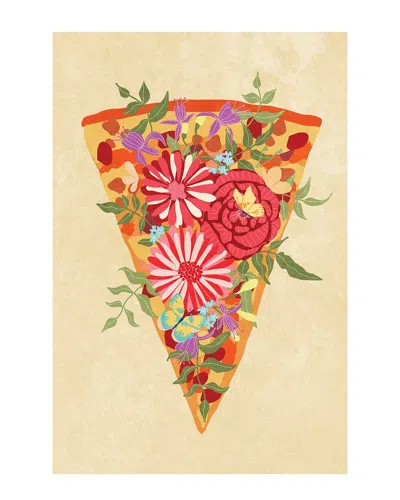 Icanvas Slice Of Flower Pizza By Raissa Oltmanns Wall Art In Multi