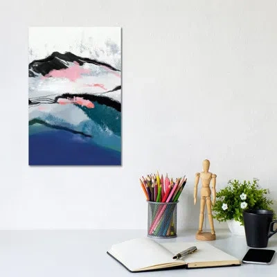 Icanvas Snow Mountain By Ana Rut Bré - Graphic Art Print In No Matte,wrapped Canvas
