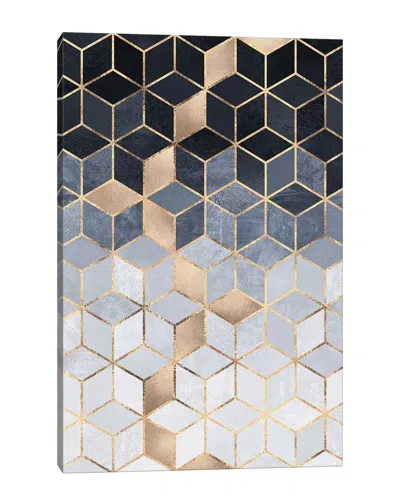 Icanvas Soft Blue Gradient Cubes