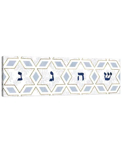 Icanvas Sophisticated Hanukkah Collection D In White