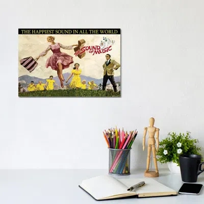 Icanvas Sound Of Music - Advertisements Print In No Matte,wrapped Canvas