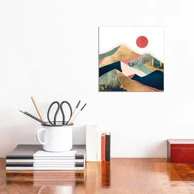 Icanvas Spring Dusk - Graphic Art Print In Wrapped Canvas,no Matte