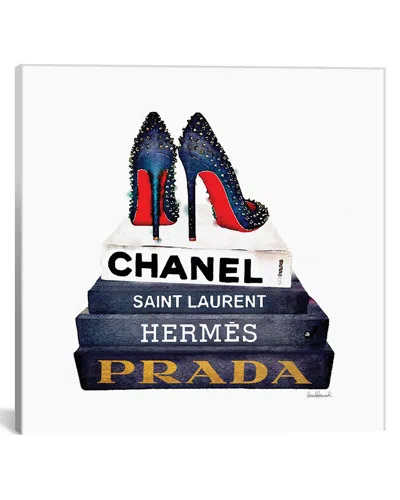 Icanvas Stack Of Fashion Books Wall Art By Amanda Greenwood
