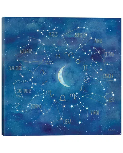 Icanvas Star Sign With Moon Square By Cynthia Coulter Wall Art
