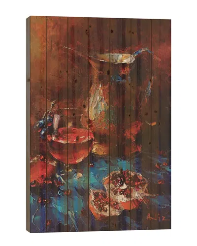 Icanvas Still Life With Pomegranates Wood Print By Aziz Sulaimanov Wall Art