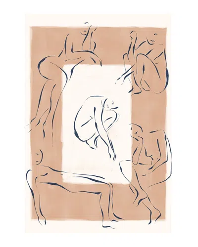 Icanvas Strike A Pose By Ivy Green Illustrations Wall Art In Brown