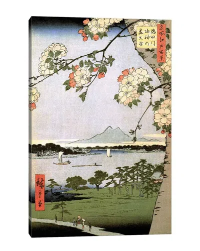 Icanvas Sumidagawa Suijin No Mori Massaki (suijin Shrine And Massaki On The Sumida River) Canvas Wal