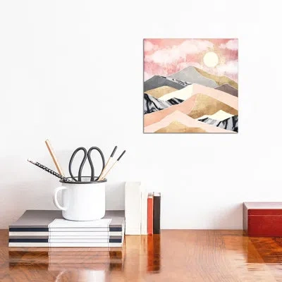 Icanvas Summer Sun - Graphic Art Print In Wrapped Canvas,no Matte
