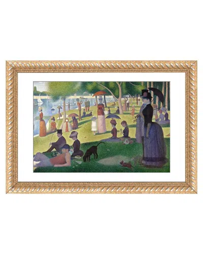 Icanvas Sunday Afternoon On The Island Of La Grande Jatte By Georges Seurat Wall Art In Brown