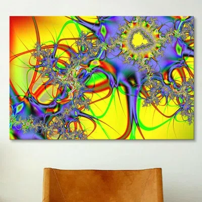 Icanvas Sunflower Graphic Art On Wrapped Canvas In No Mat,wrapped Canvas