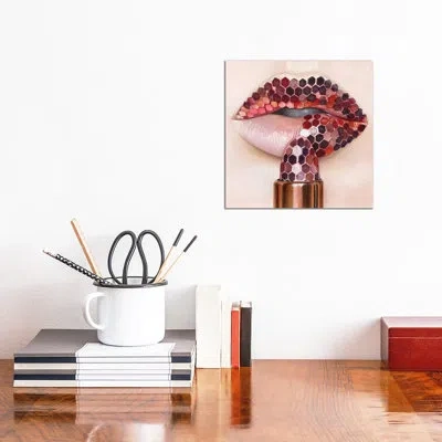 Icanvas Sweet Lips By Svetlana Balta - Photograph Print In No Mat,wrapped Canvas