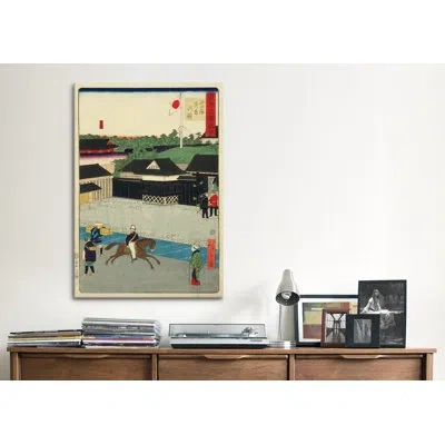 Icanvas "takanawa Igirisu Kan" By Hiroshige Lll Graphic Art On Wrapped Canvas In No Mat,wrapped Canvas