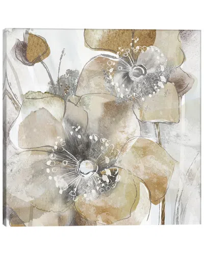 Icanvas Taupe Spring Poppy Ii Wall Art By Maria Donovan In Multi