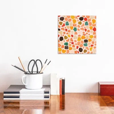 Icanvas Terrazzo Mosaic By Ana Rut Bré - Graphic Art Print In No Matte,wrapped Canvas