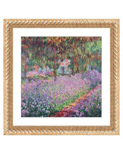 Icanvas The Artist's Garden At Giverny, 1900 By Claude Monet Wall Art In Brown