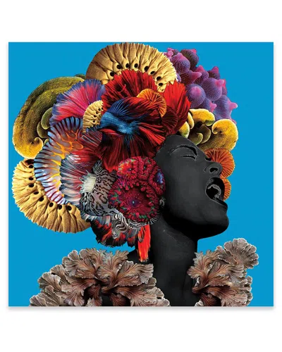 Icanvas The Blues Print On Acrylic Glass By Lolita Lorenzo In Multi