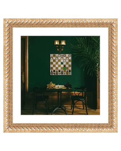 Icanvas The Chess Room By Ievgeniia Bidiuk Wall Art In Brown