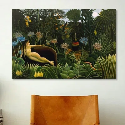 Icanvas 'the Dream 1910' By Henri Rousseau Painting Print On Canvas In No Mat,wrapped Canvas
