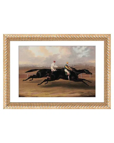 Icanvas The Flying Dutchman & Voltigeur Running The Great Match Race By Samuel Spode Wall Art In Brown