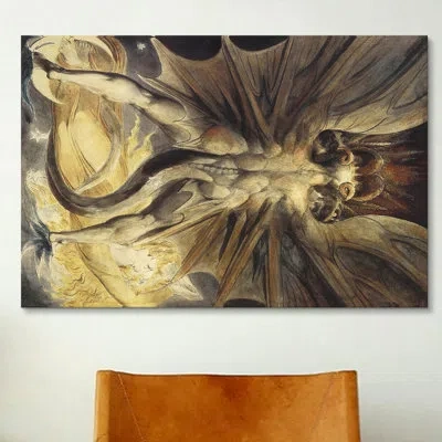 Icanvas 'the Great Red Dragon 1805-1810' By William Blake Painting Print On Wrapped Canvas In No Mat,wrapped Canvas